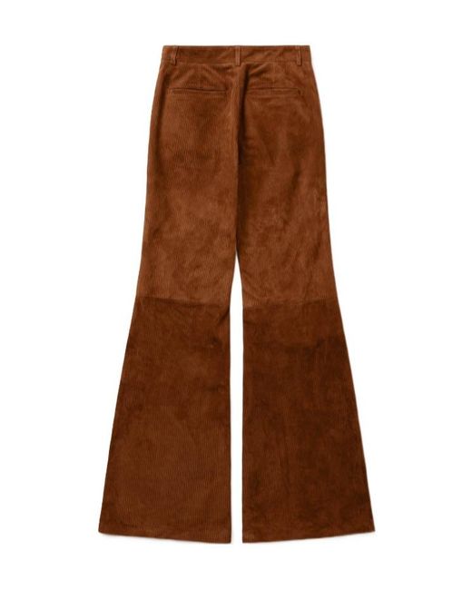 1989 STUDIO Brown Corduroy Flared Pants