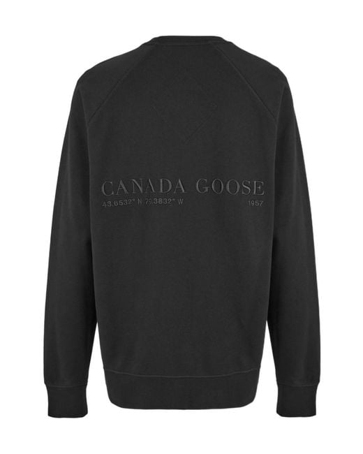 Canada Goose Black Crew Sweatshirt for men