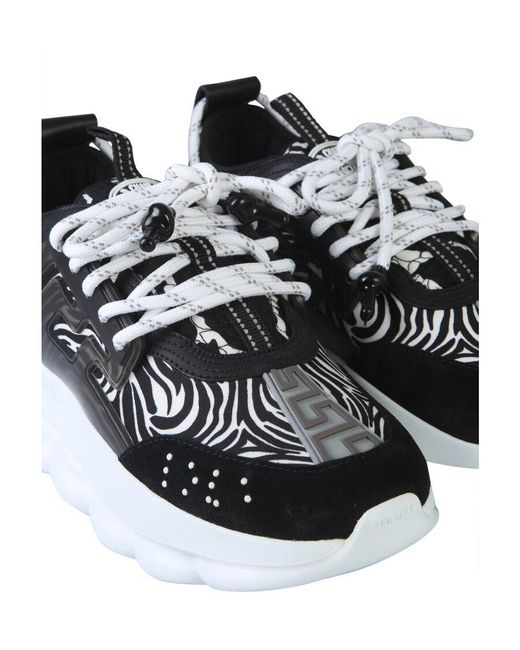 Versace Black Chain Reaction Shoes