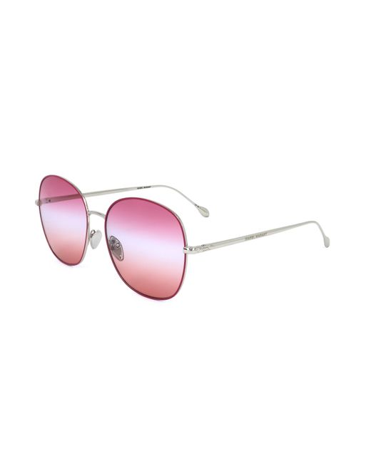 Isabel Marant Pink Round Frame Sunglasses