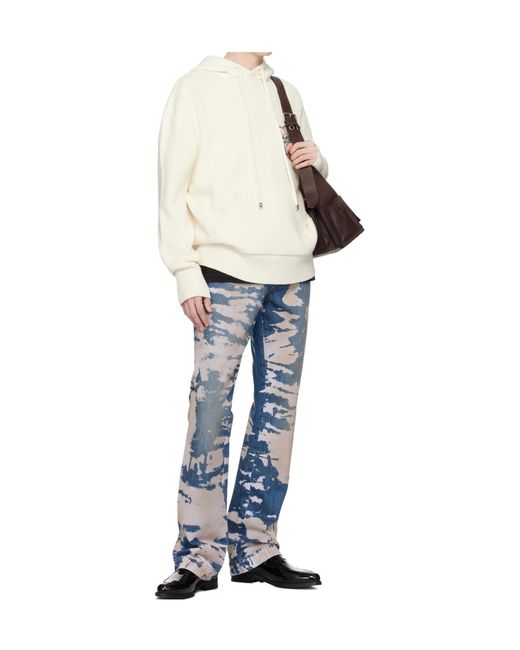 Amiri White Chateau Sketch Long-Sleeved Hoodie for men
