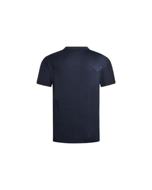 Emporio Armani Blue Short-Sleeved T-Shirt for men