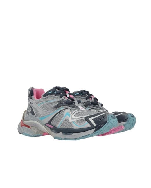 Balenciaga Blue Runner Lace-Up Sneakers