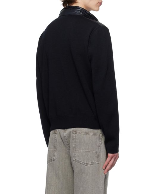 Moncler Blue Zip-Up Padded Jacket for men