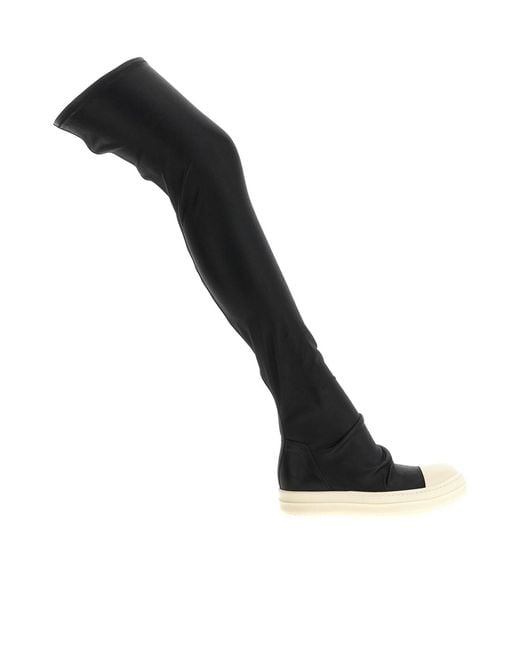 Rick Owens Black Fw26 Tower High Stocking Sneaks