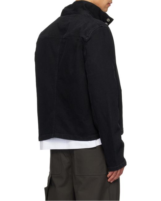 Courreges Black Courrèges City Shadow Denim Jacket for men