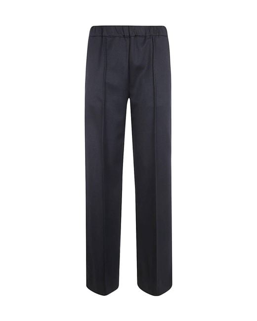 Liviana Conti Blue Elastic Waist Slacks