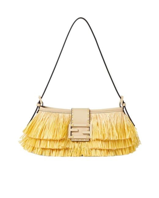 Fendi Metallic Baby B Shoulder Bag