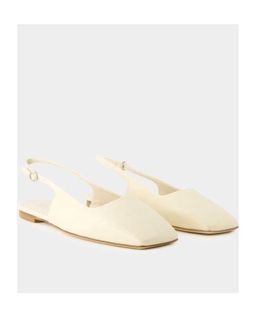 Aeyde Natural Liya Slingback Flats