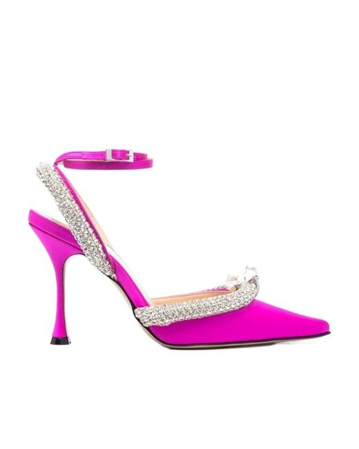 Mach & Mach Pink Decorated High Heels