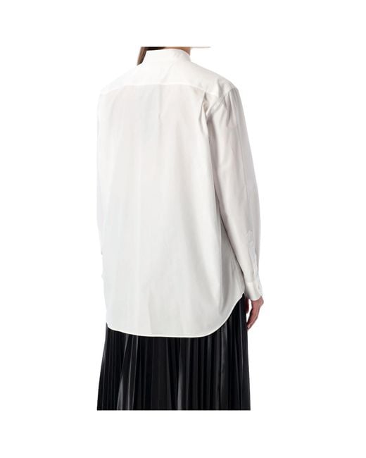 Junya Watanabe White Button Pocket-Detail Shirt