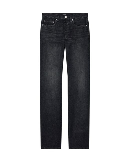 A.P.C. Blue Rescue Straight-Leg Jeans for men