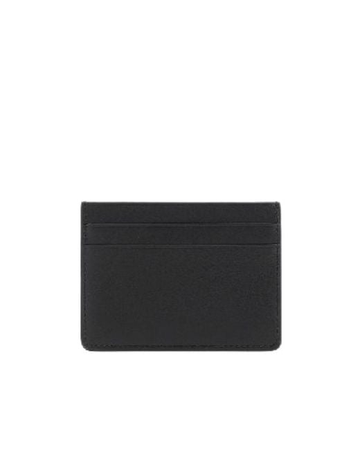 Jil Sander Black Logo Embossed Cardholder for men