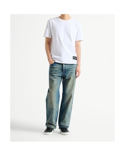 Balmain Black Pack Of 2 Vintage T-Shirts for men