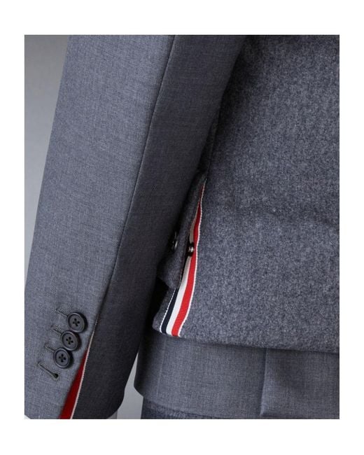 Thom Browne Blue Sleevless Down Vest for men