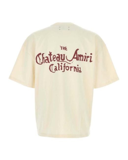 Amiri White Oversize Cotton T-Shirt for men