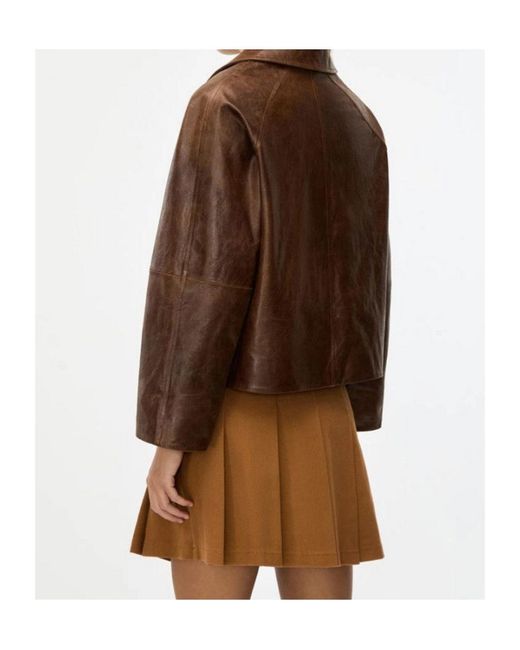 iBlues Brown Leather Jacket