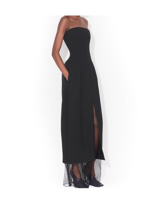 Alaïa Blue Strapless Round Midi Dress