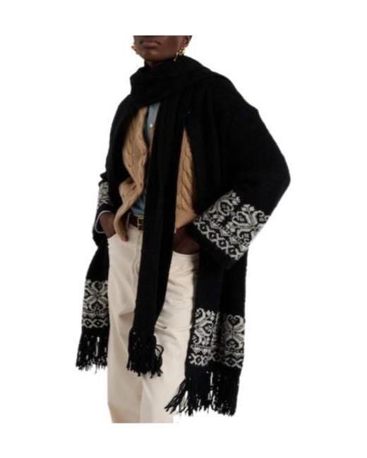 Polo Ralph Lauren Black Simple And Versatile Knit Cardigan