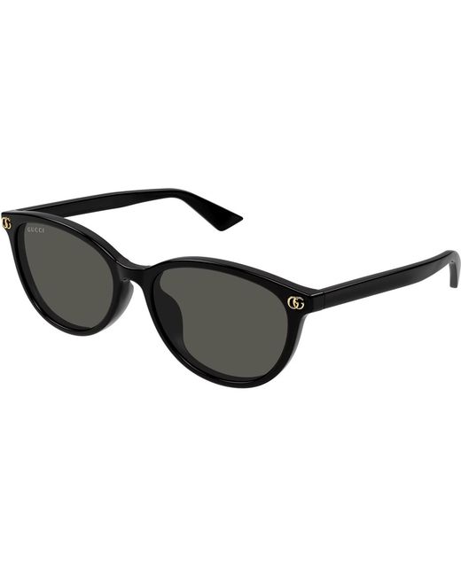 Gucci Black Oval Sunglasses