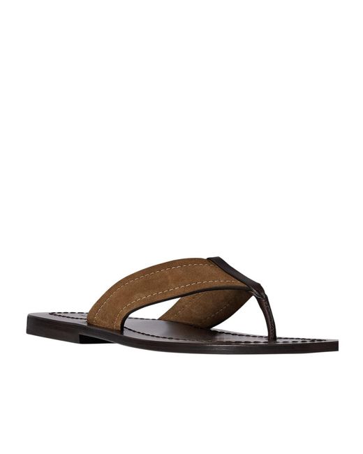 The Row Brown Dan Flip Flop for men