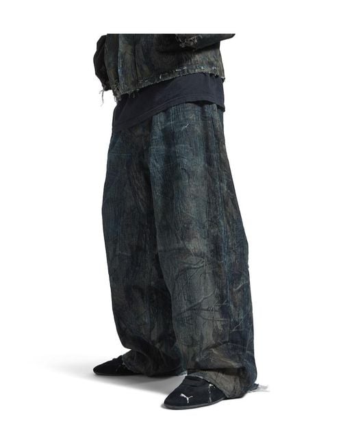 Balenciaga Gray Baggy Pants for men