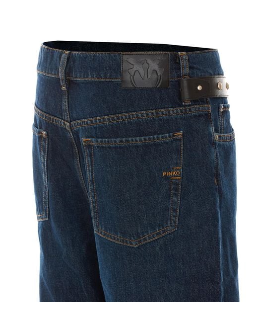 Pinko Blue Belt-Loop Jeans