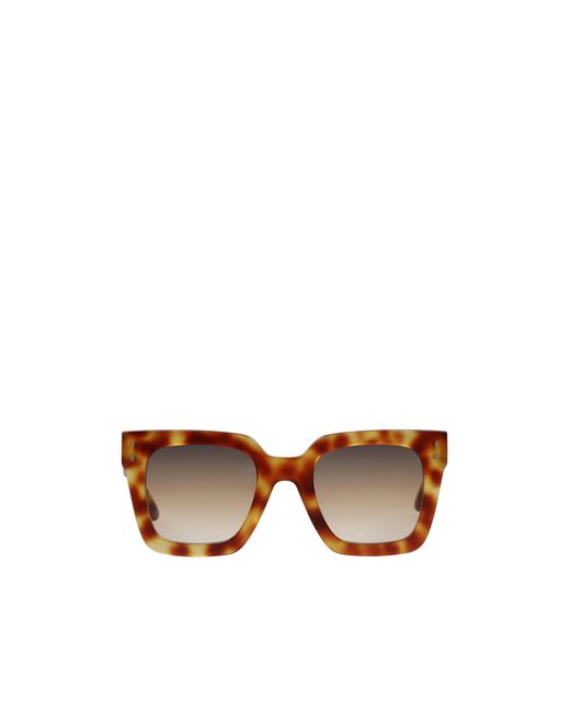 Isabel Marant Brown Simple Square Tortoiseshell Sunglasses