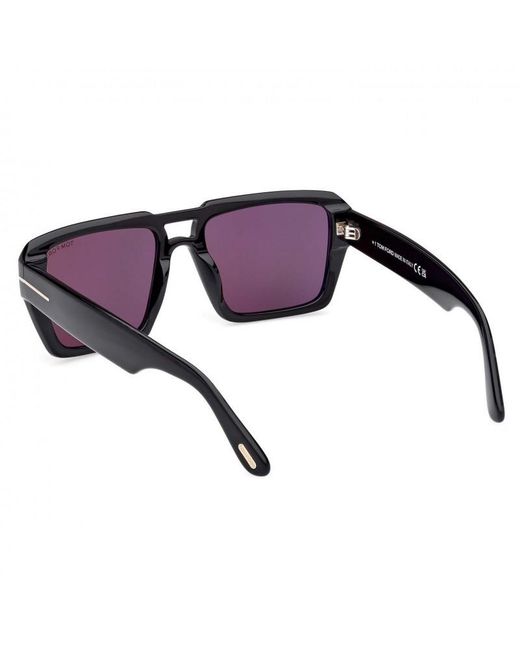 Tom Ford Purple Logo Sunglasses for men