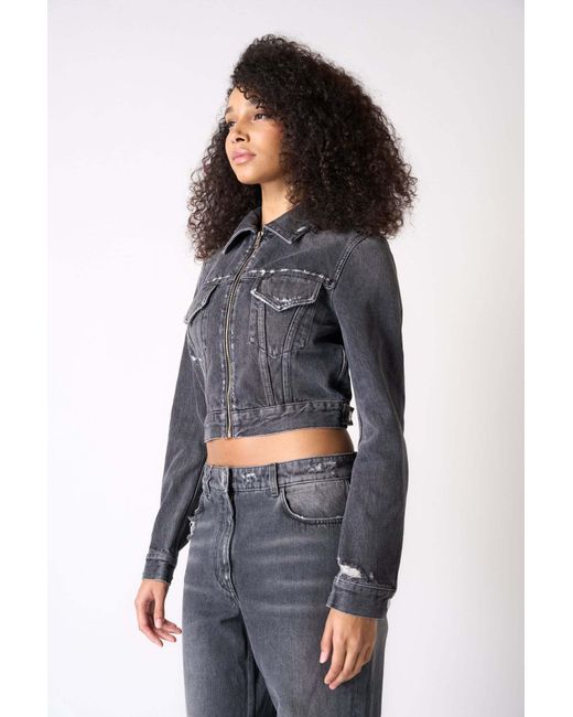 Givenchy Gray Collared Zip-Up Jacket