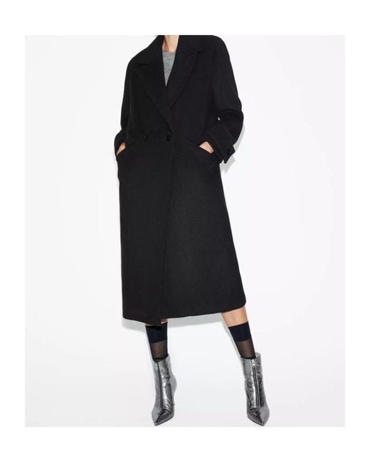 AllSaints Black Long-Sleeved Coat