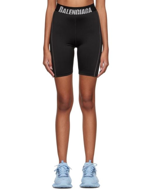 Balenciaga Black Shorts Cycling Da Donna