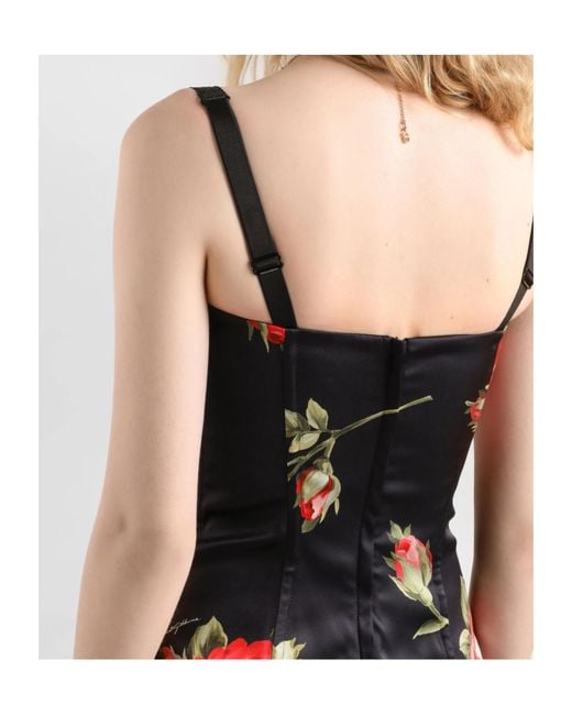 Dolce & Gabbana Women's Red 'Bouquet Rose' Dress - www.ice4pros.com.br