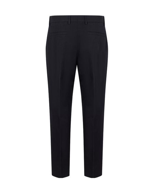 Zegna Blue Casual Pants With Belt Loops for men