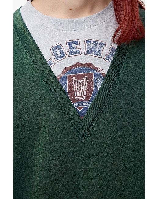 Loewe Green Loose Fit T-Shirt for men