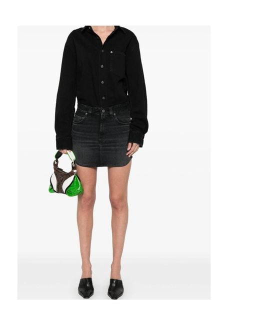 Haikure Black Long Sleeve Patchwork Dress