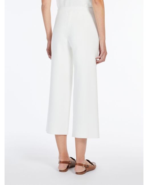 Max Mara White Loose Straight Casual Pants