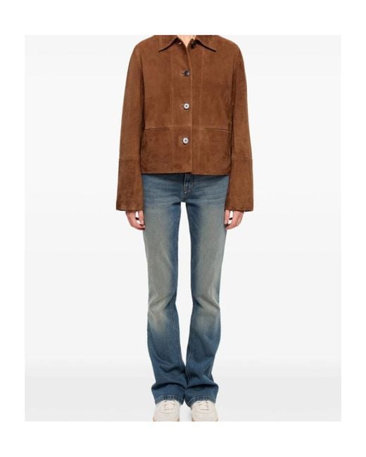Zadig & Voltaire Brown Lessa Suede Jacket