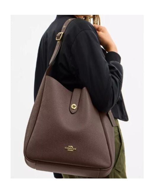 COACH Brown Hadley Large Shoulder Bag