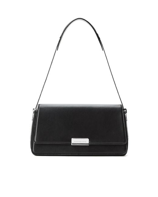 Alexander Wang Black Siren Medium Flap Shoulder Bag