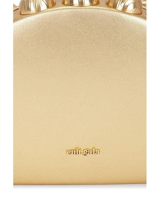 Cult Gaia Natural Logo Clutch