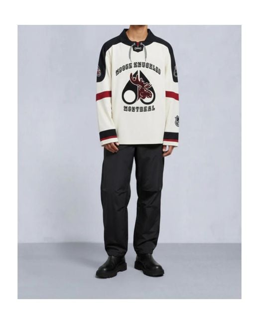 Moose Knuckles Blue Long-Sleeved Jersey for men