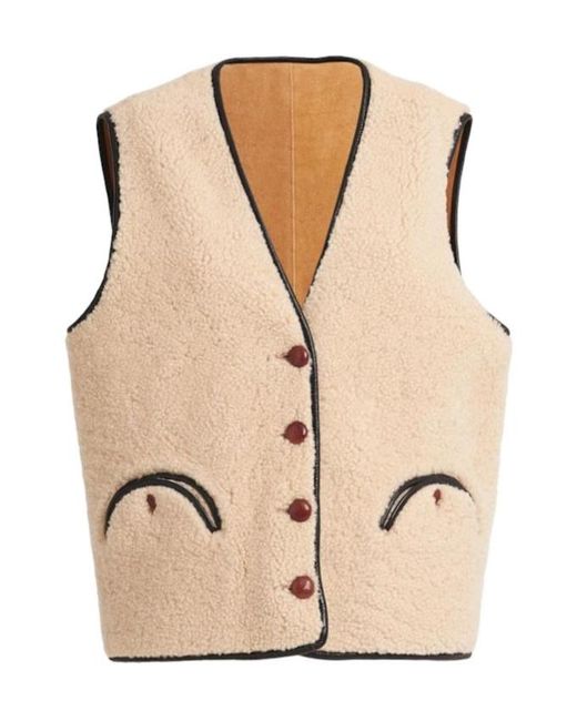 Blazé Milano Natural Shearling Vest