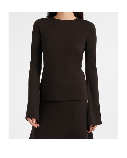 Gabriela Hearst Black Long-Sleeved Top