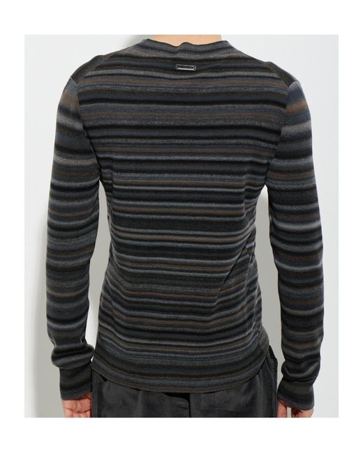 Dolce & Gabbana Black Long-Sleeved Knitwear for men