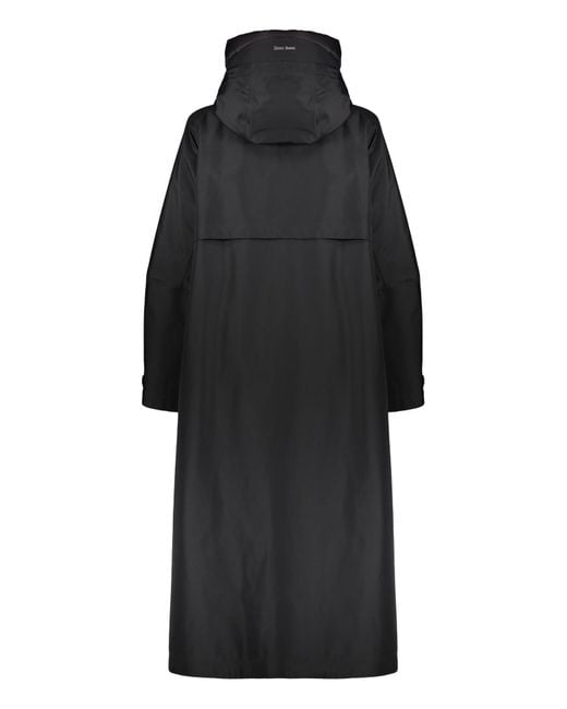 Herno Black Hooded Down Coat