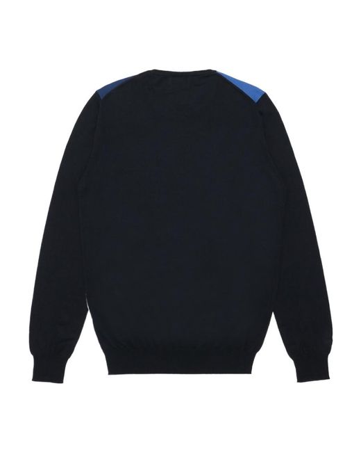 Iceberg Blue Printed Pattern Pullover for men