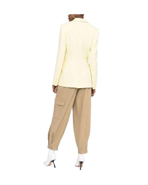 Stella McCartney Yellow Double Breasted Tailored Jacket