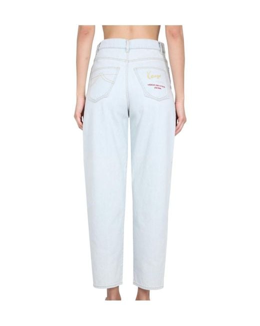 KENZO Blue Travel Carrot Jeans