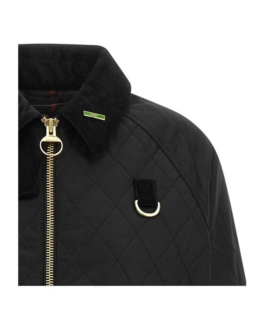 Barbour Black Casual Zip-Up Jacket